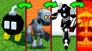 КАК МЕНЯЛСЯ РОБОТ И ЕГО ЖИЗНЕННЫЙ ЦИКЛ В МАЙНКРАФТ ~ ЭВОЛЮЦИЯ РОБОТА В MINECRAFT ROBOT  Мультик